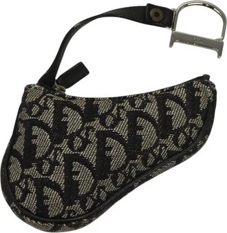 Dior Saddle Black Canvas Wallet (Pre-Owned)