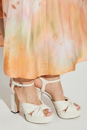 Jimmy Choo London Platform Sandals Heloise, Womens, Cream