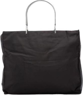 Prada Pre-owned Nylon Tote Bag - Dames - Vintage Shopper - Bruin - ONE Size - Nylon - Vintage