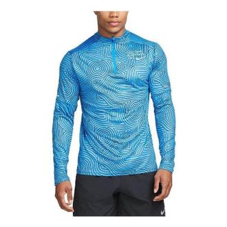 Nike Dri-Fit Element 1/4 Zip Running Top Blue FB9036-406