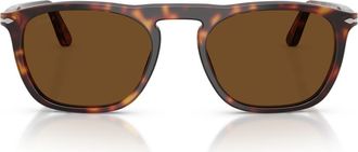Persol Gae 55mm Polarized Square Sunglasses in Havana/polar Brown at Nordstrom