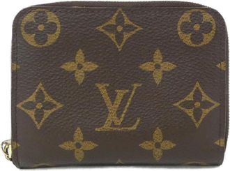 Louis Vuitton Marron Coated Canvas Coin Purse/Coin Case (Pre-Owned)