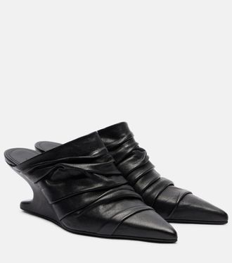Rick Owens Mules Cantilever 60 de piel
