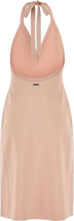 Ferragamo Womens Pink Stretch Viscose Blend Dress Ballet Abiti