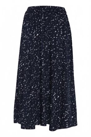 Ichi Womens Ihjenni Midi Skirt In Total Eclipse Print