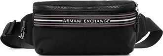 A|X Armani Exchange logo-detail belt bag - Black