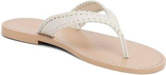 Cinq &agrave; Sept Jessica Flip Flop in Ivory/Natural at Nordstrom, Size 7.5Us