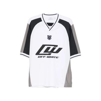Off-white Logo-print V-neck T-shirt