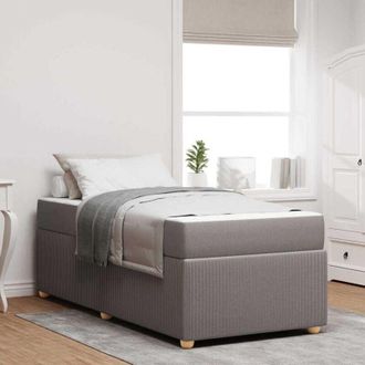 vidaXL Struttura letto con materasso Talpa 90 x 190 cm Tessuto - Vidaxl