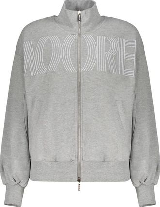 Moorer Lichtgewicht Hoodie met Rits - Dames - Vesten met rits - Grijs - S - Katoen - Hoodies & sweatvesten