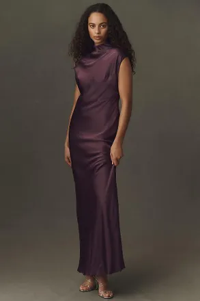 BHLDN Satin Knot Maxi Dress