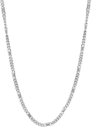 Effy Sterling Silver Station Curb Chain Necklace at Nordstrom Rack, Size 22