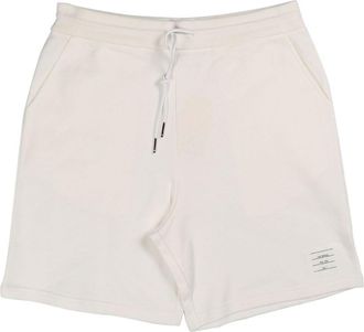 Thom Browne drawstring-fastening shorts - men - Cotton - 3 - White
