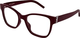 Saint Laurent SL M158 012 Optisch Montuur - Dames - Brillen - Rood - 54 MM - Accessoires