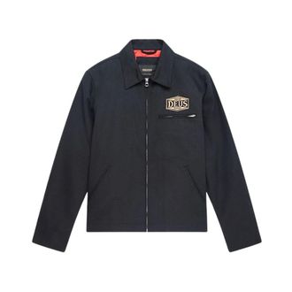 Deus Earls Work Jacket - Heren - Jassen - Zwart - Maat: S Katoen