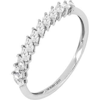 Bony Levy Liora Diamond Cluster Ring in 18K White Gold at Nordstrom, Size 7.5