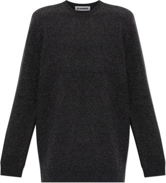 Jil Sander Maglione Girocollo in Lana - - Knitwear - Uomo - Grigio - M