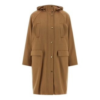 Max Mara Alcade Long Parka - female - Max Mara Studio - Parkas - Beige - S - Coats