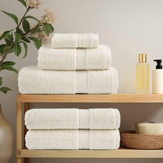 Berkfield Home Premium Sauna Towels SOLUND 4 pcs Cream 80x200 cm 600 gsm