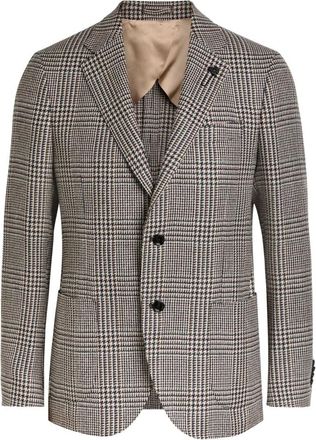 Lardini Iconic Drop 7 Reg Jacket - Heren - Blazers - Veelkleurig - XL - Leer - Jassen