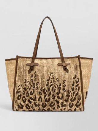 Gianni Chiarini marcella tote bag animal pattern texture