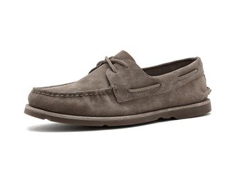 Sperry Top-Sider Ao 2-Eye Ripple Mens Dress Flat Shoes Grey : 11.5 M (D), Leather