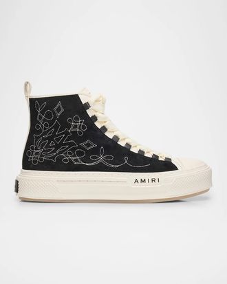 Amiri Men & apos;s Leather Western MA Court Sneakers