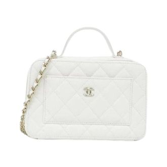 Chanel Pre-owned Mini Handbag - Dames - Pre-owned - Wit - Maat: ONE Size Leer