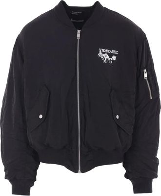 Enfants Riches Deprimes Bomber Video con stampa grafica - Nero