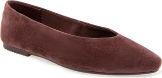 Splendid Latouche Leather Flat in Ash Wine at Nordstrom, Size 7.5