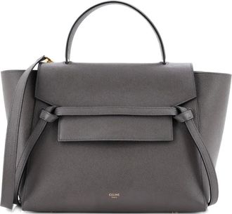 Celine Belt Bag Textured Leather Mini shoulder bag - Grijs