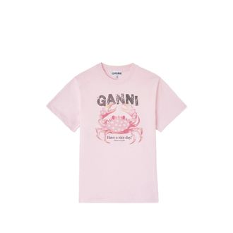 Ganni Crab-print T-shirt