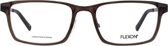 Flexon Demo Rectangular Mens Eyeglasses FLEXON EP8008 020 55