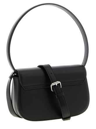 Diesel Leather Shoulder Bag - Black
