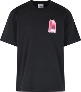 Casablanca Black Cotton T-Shirt