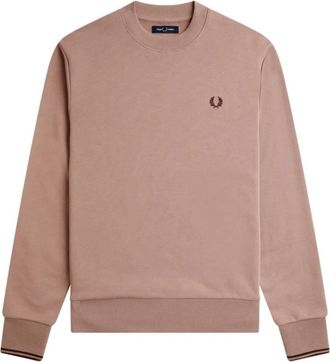 Fred Perry Roze Crewneck Sweatshirt - Heren - Sweatshirts - Roze - XL - Hoodies & sweatvesten