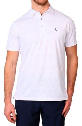 Tailorbyrd Honeycomb Textured Performance Polo in Dove White at Nordstrom Rack, Size X-Large