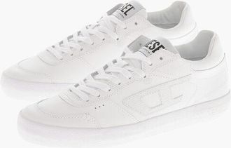 Diesel Leather Low-Top Sneakers S-LEROJI Solid-Color With Tone-On-T size 42,5