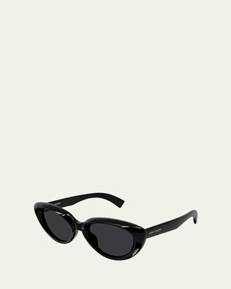 Saint Laurent 53mm Acetate Cat-Eye Sunglasses
