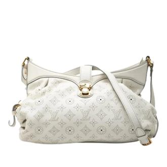 Louis Vuitton Pre-owned Shoulder Bags, female, White, Size: ONE SIZE Pre-owned Mahina Crossbody