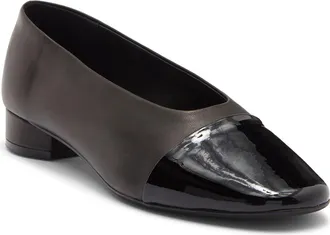 Jeffrey Campbell Schedule Cap Toe Pump in Black Black Patent at Nordstrom, Size 6.5