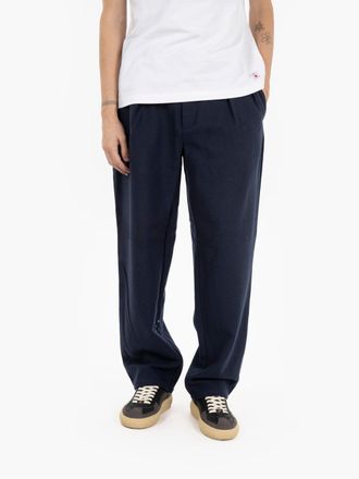 Pop Trading Company Wool Hewitt suit pants navy