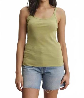 Velvet Aliza Rib Layering Tank In Branch
