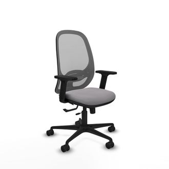 Piqueras y Crespo Silla De Oficina Piqueras Y Crespo Cilanco Gris Cuero Sint&eacute;tico Espuma