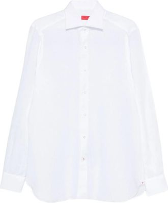 Isaia Buttoned Long-sleeve Shirt