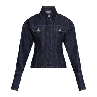 Sportmax Dames, Jassen, Blauw, Maat: 3XS Denim