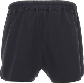 Rick Owens Mens Black Nylon Swim Shorts