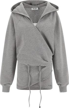 The Attico Hooded Mini Dress - Dames - Hoodies - Grijs - S - Hoodies & sweatvesten