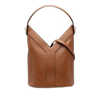Saint Laurent Pre-owned Satchel - Dames - Pre-owned - Bruin - Maat: ONE Size Leer