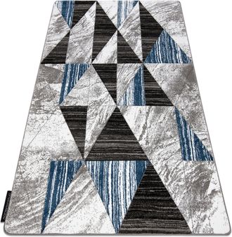 RugsX Alfombra Alter Nano Tri&aacute;ngulos Azul Blue 120x170 Cm